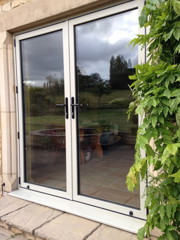 Aluminium framed doors